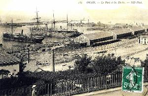 Oran- 141- travail sur les quais